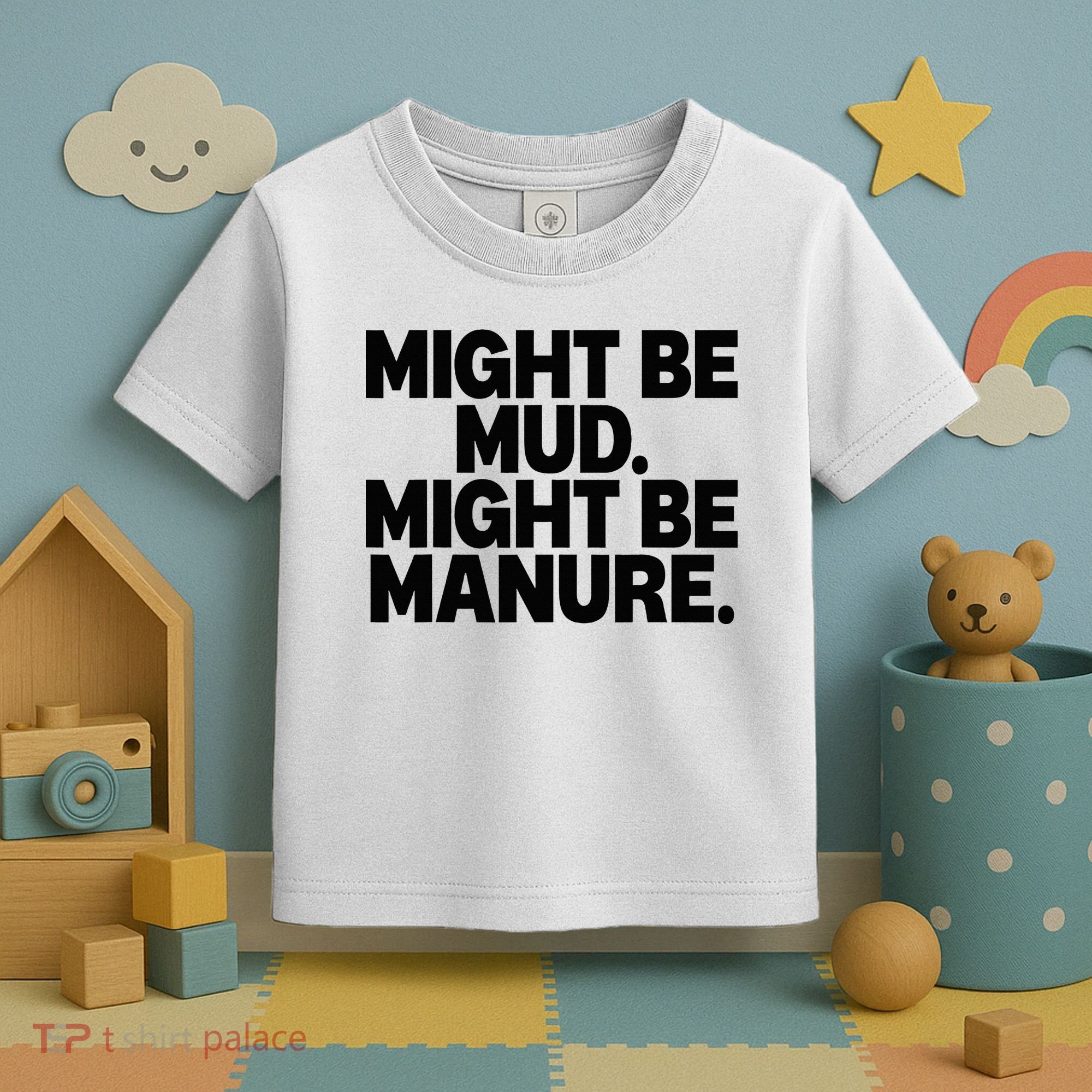 Might Be Mud Might Be Manure Funny Quote Toddler T-Shirt