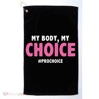 My Body My Choice Pro Choice Golf Towel thumb 0