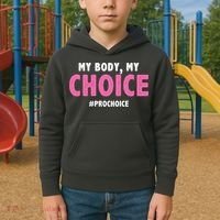 My Body My Choice Pro Choice Kids Hoodie thumb 2