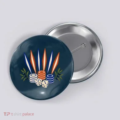 Mediterranean Backgammon Button