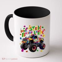 Master Builder Monster Truck Building Blocks Brick Gift Coffee Mug thumb 0