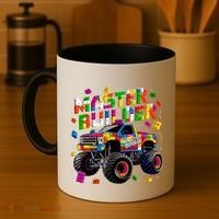 Master Builder Monster Truck Building Blocks Brick Gift Coffee Mug thumb 4