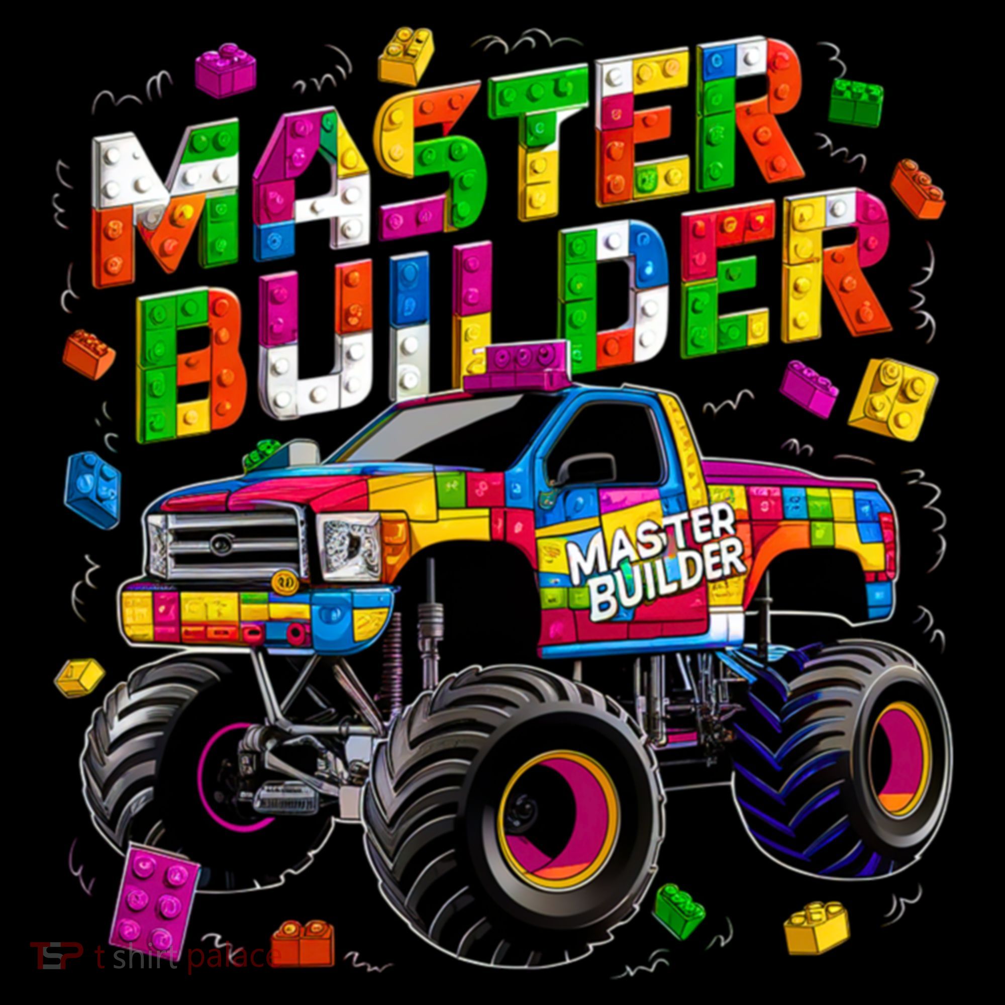 Master Builder Monster Truck Building Blocks Brick Gift Coffee Mug
