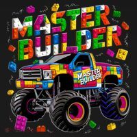Master Builder Monster Truck Building Blocks Brick Gift Women's Hoodie thumb 2