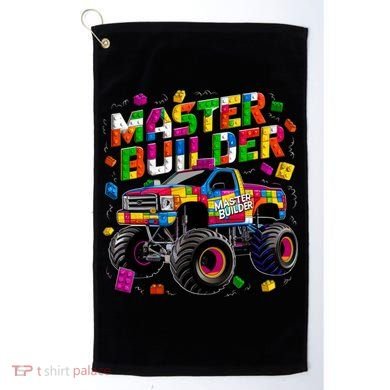 Master Builder Monster Truck Building Blocks Brick Gift Golf Towel