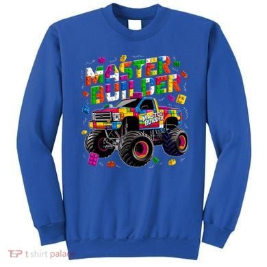 Master Builder Monster Truck Building Blocks Brick Gift Sweatshirt