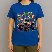 Master Builder Monster Truck Building Blocks Brick Gift T-Shirt thumb 4