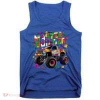 Master Builder Monster Truck Building Blocks Brick Gift Tank Top thumb 0