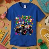 Master Builder Monster Truck Building Blocks Brick Gift Kids T-Shirt thumb 3