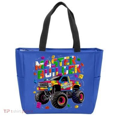 Master Builder Monster Truck Building Blocks Brick Gift Tote Bag