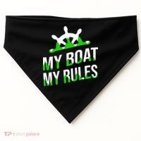 My Boat My Rules USA-Made Doggie Bandana thumb 0