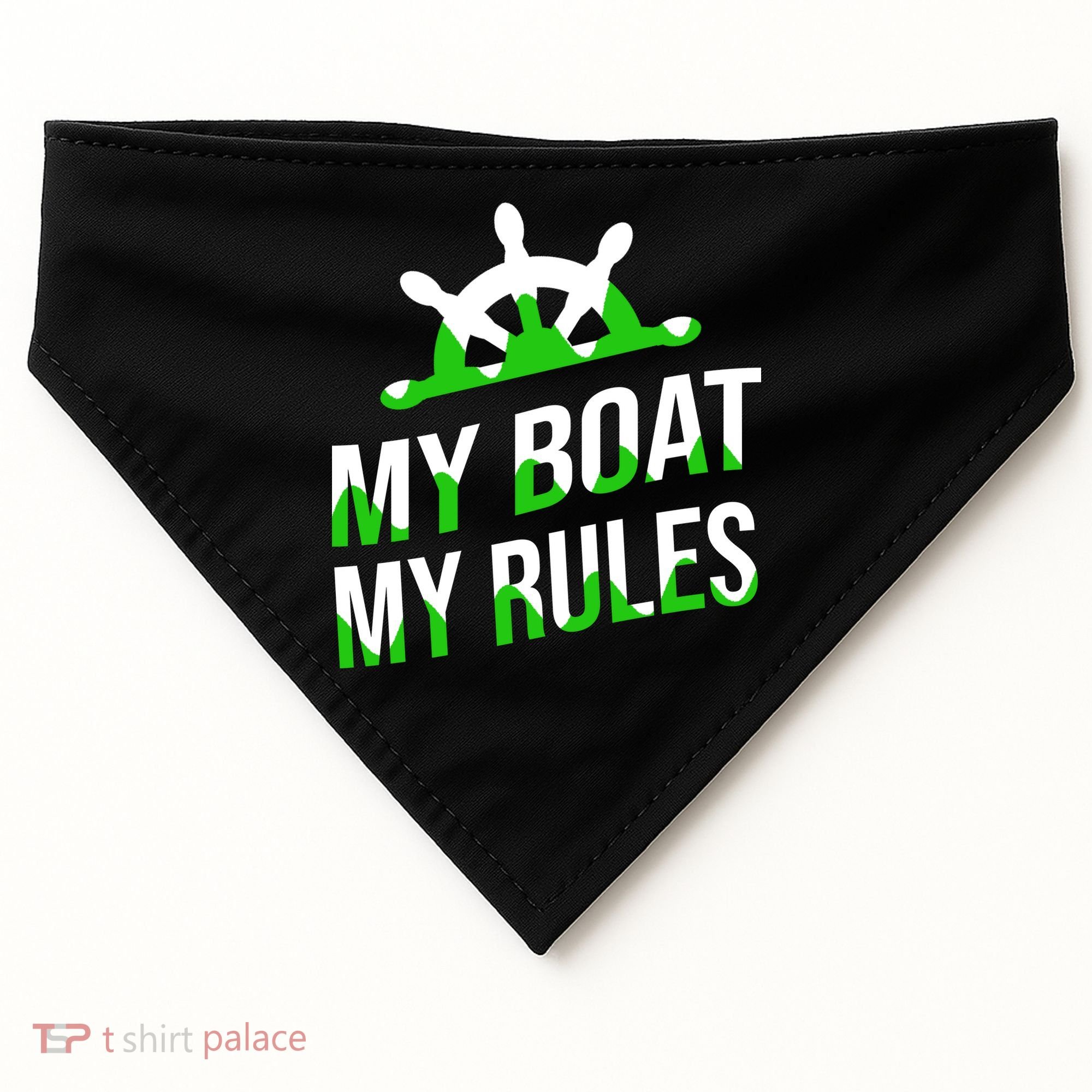 My Boat My Rules USA-Made Doggie Bandana