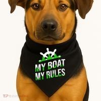My Boat My Rules USA-Made Doggie Bandana thumb 1