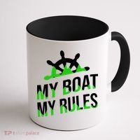 My Boat My Rules Coffee Mug thumb 1