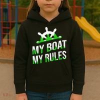 My Boat My Rules Kids Hoodie thumb 3