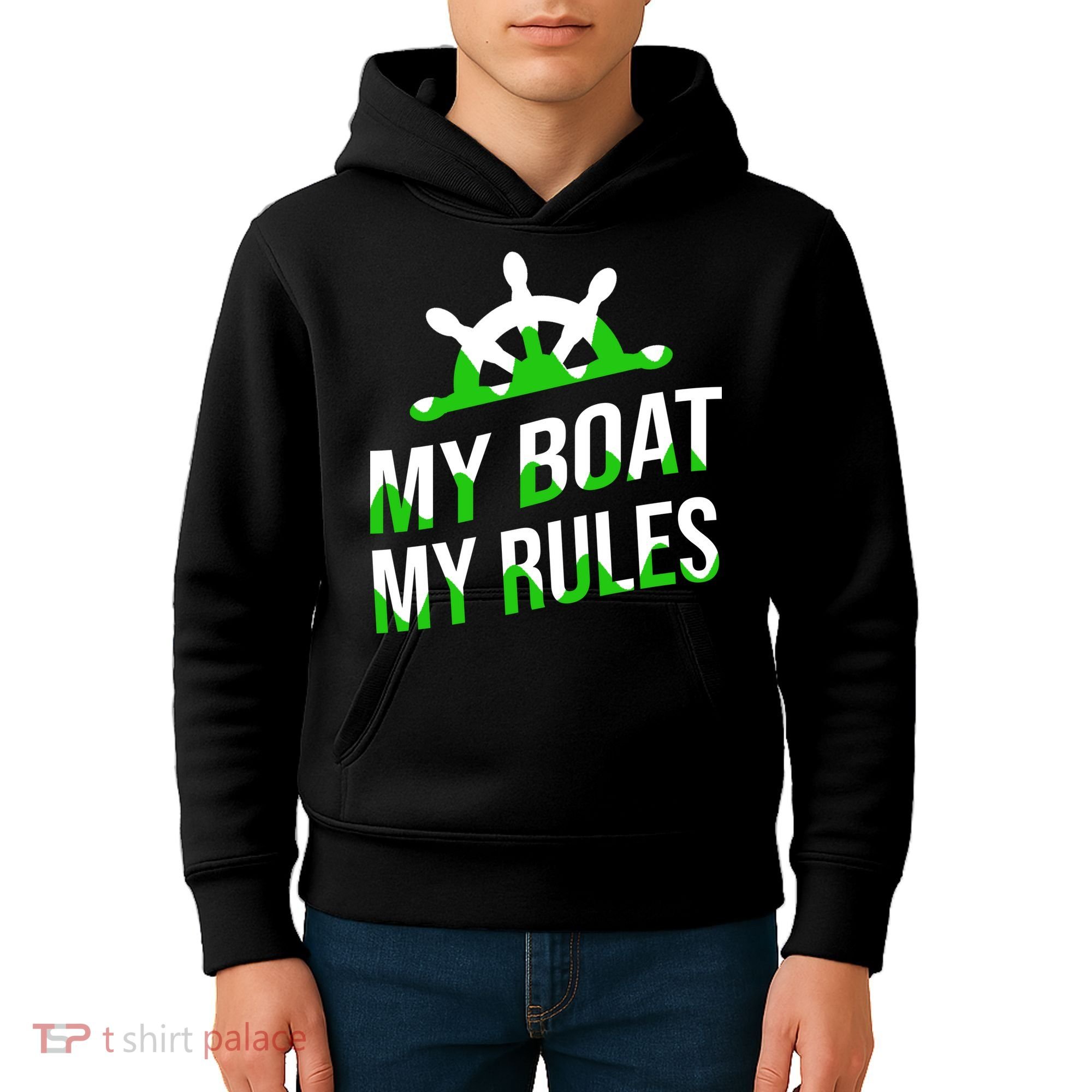 My Boat My Rules Kids Hoodie