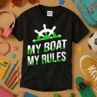 My Boat My Rules Kids T-Shirt thumb 3