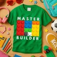 Master Builder Kids T-Shirt thumb 3