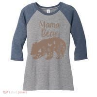 Mama Bear Women's Tri-Blend 3/4-Sleeve Raglan Shirt thumb 0