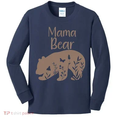 Mama Bear Kids Long Sleeve Shirt