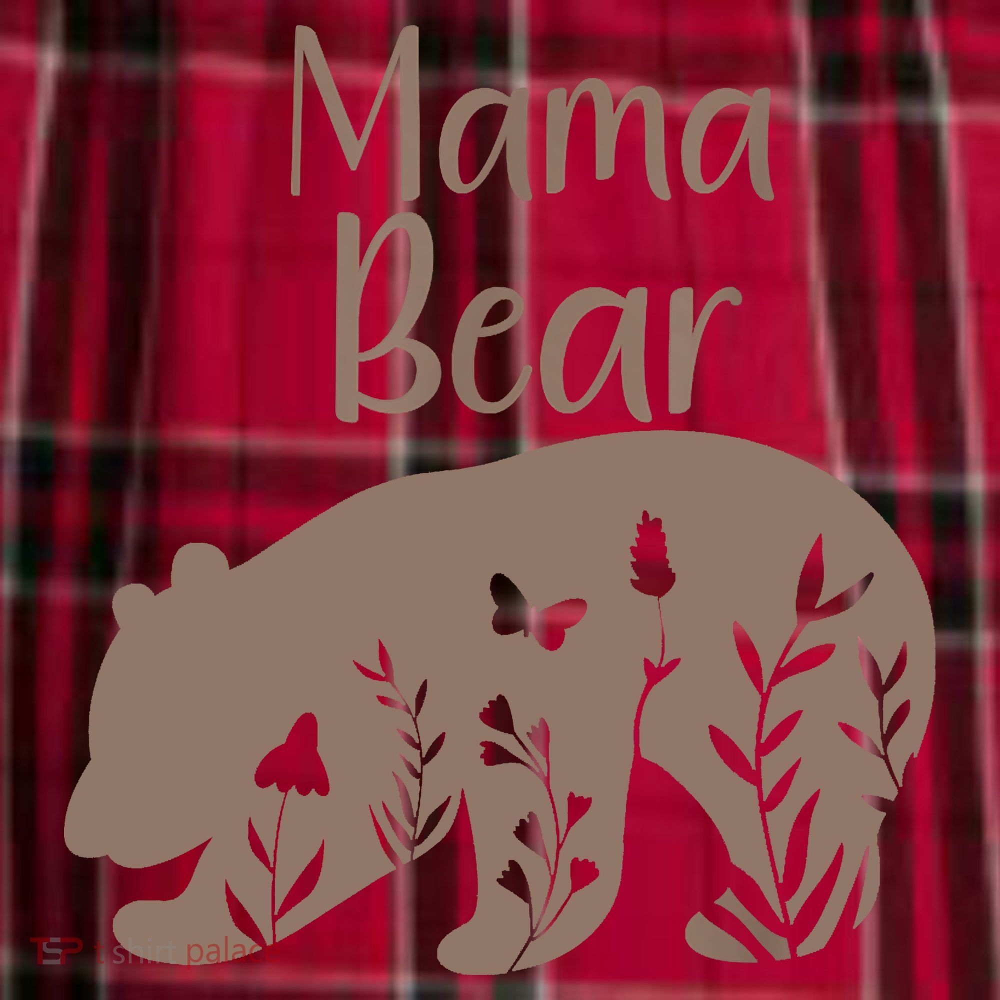 Mama Bear Men's Flannel Plaid Pajama Pants