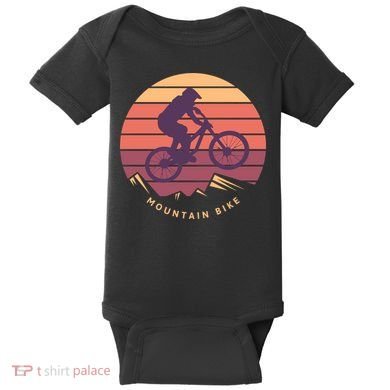 Mountain Bike Baby Bodysuit