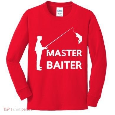 Master Baiter Kids Long Sleeve Shirt