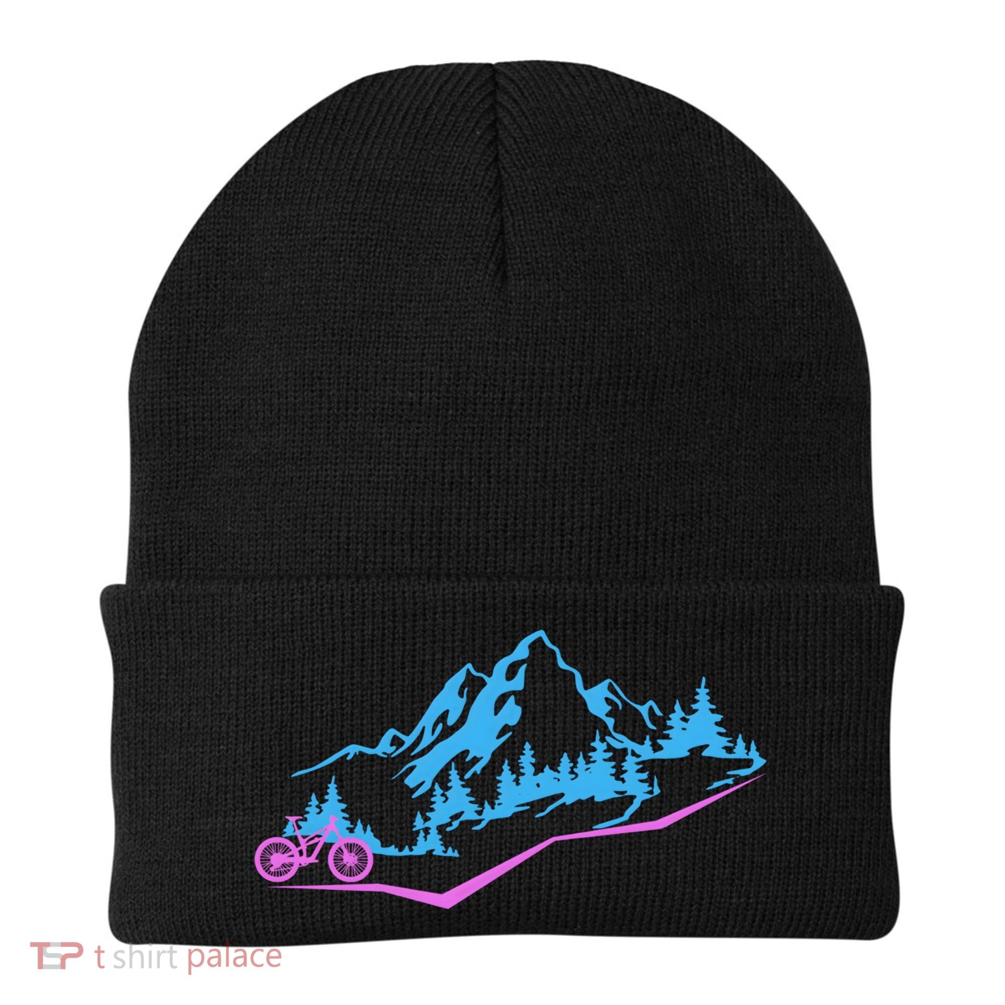 Mountain Bike Mtb Cycling Mountain Biker Biking Cyclist Gift Beanie