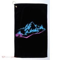 Mountain Bike Mtb Cycling Mountain Biker Biking Cyclist Gift Golf Towel thumb 0