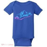 Mountain Bike Mtb Cycling Mountain Biker Biking Cyclist Gift Baby Bodysuit thumb 0