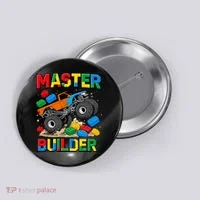 Master Builder Monster Truck Blocks Building Brick Button thumb 0