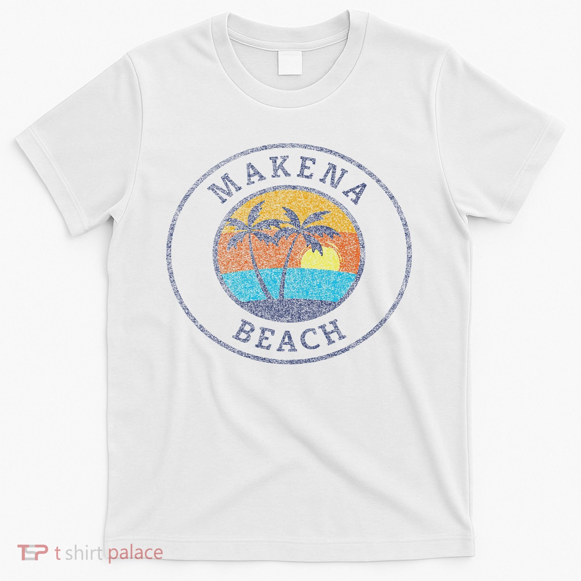 Makena Beach Maui Hawaii Usa Vintage Distressed T-Shirt