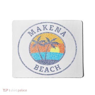 Makena Beach Maui Hawaii Usa Vintage Distressed Mousepad