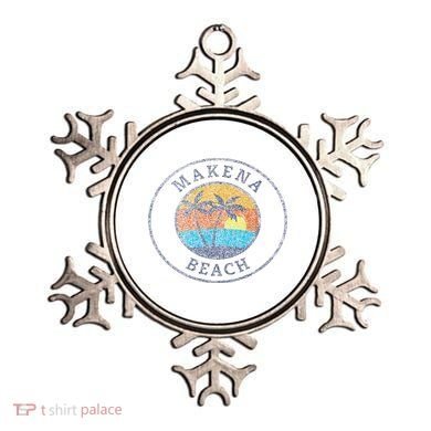 Makena Beach Maui Hawaii Usa Vintage Distressed Ornament