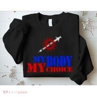 My Body My Choice Anti Vaccine Funny Sweatshirt thumb 2