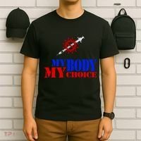 My Body My Choice Anti Vaccine Funny T-Shirt thumb 6