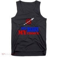 My Body My Choice Anti Vaccine Funny Tank Top thumb 0
