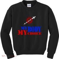 My Body My Choice Anti Vaccine Funny Kids Sweatshirt thumb 0