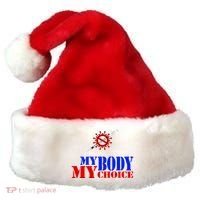 My Body My Choice Anti Vaccine Funny Santa Hat thumb 0
