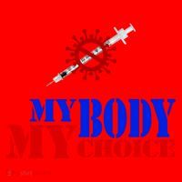 My Body My Choice Anti Vaccine Funny Santa Hat thumb 1