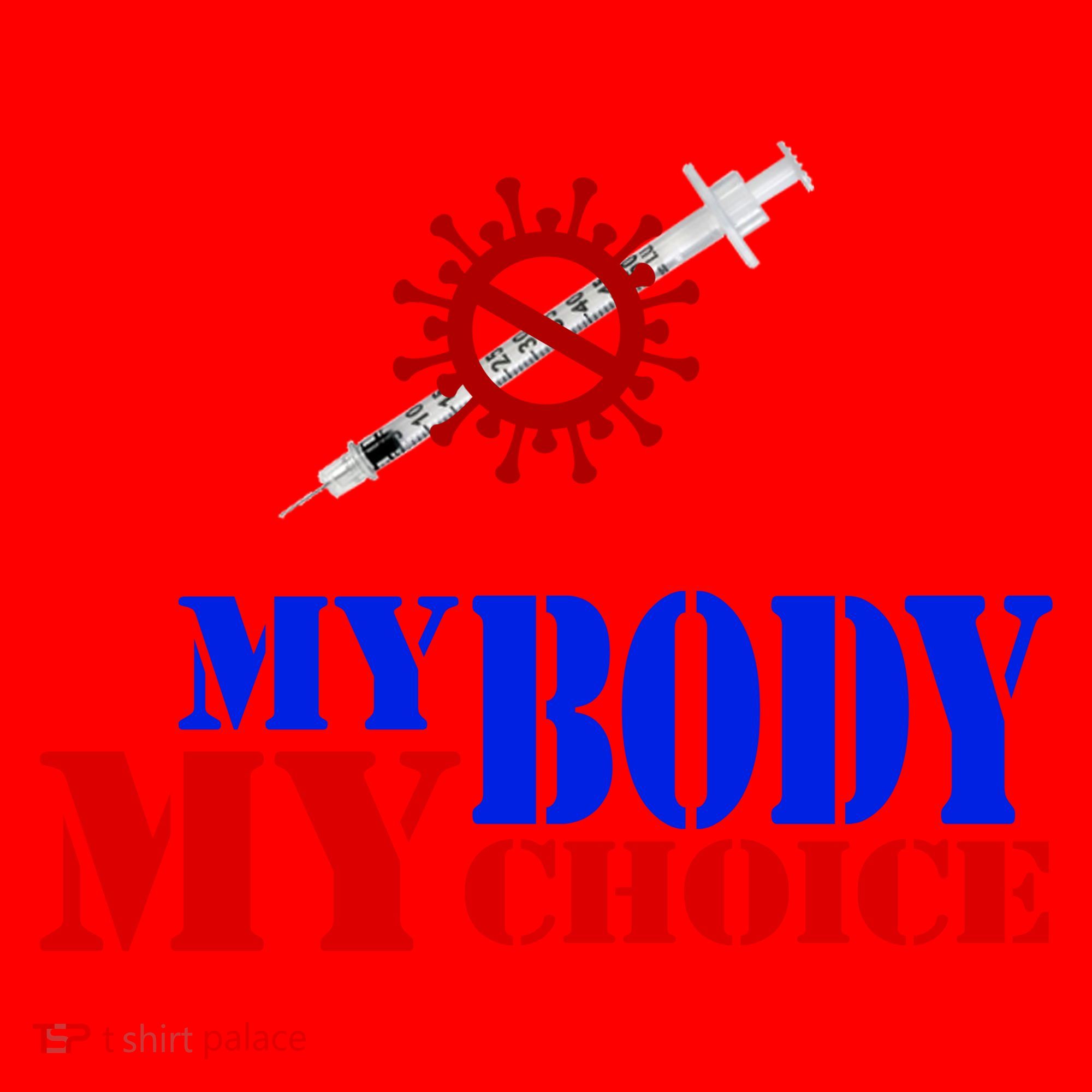 My Body My Choice Anti Vaccine Funny Santa Hat