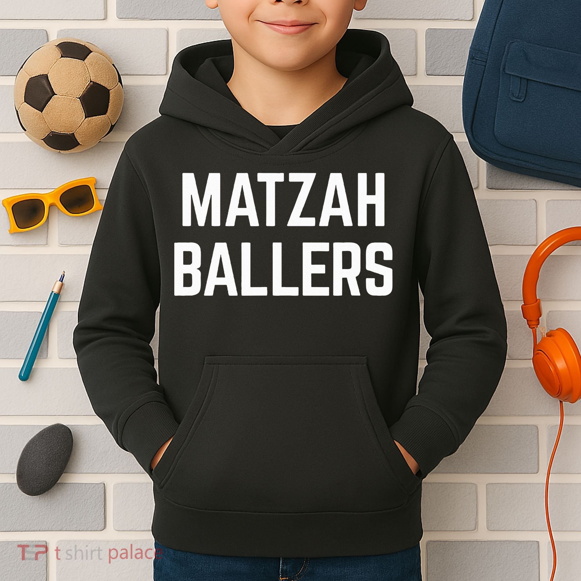 Matzah Ballers Kids Hoodie