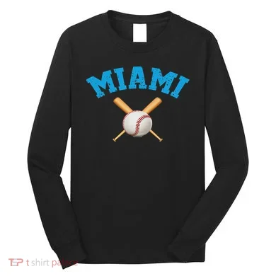 Miami Baseball Long Sleeve Shirt
