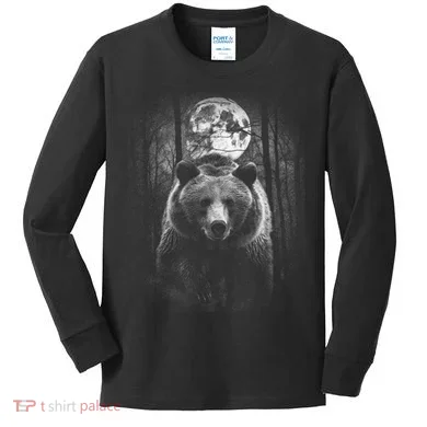 Moonlight Bear Kids Long Sleeve Shirt