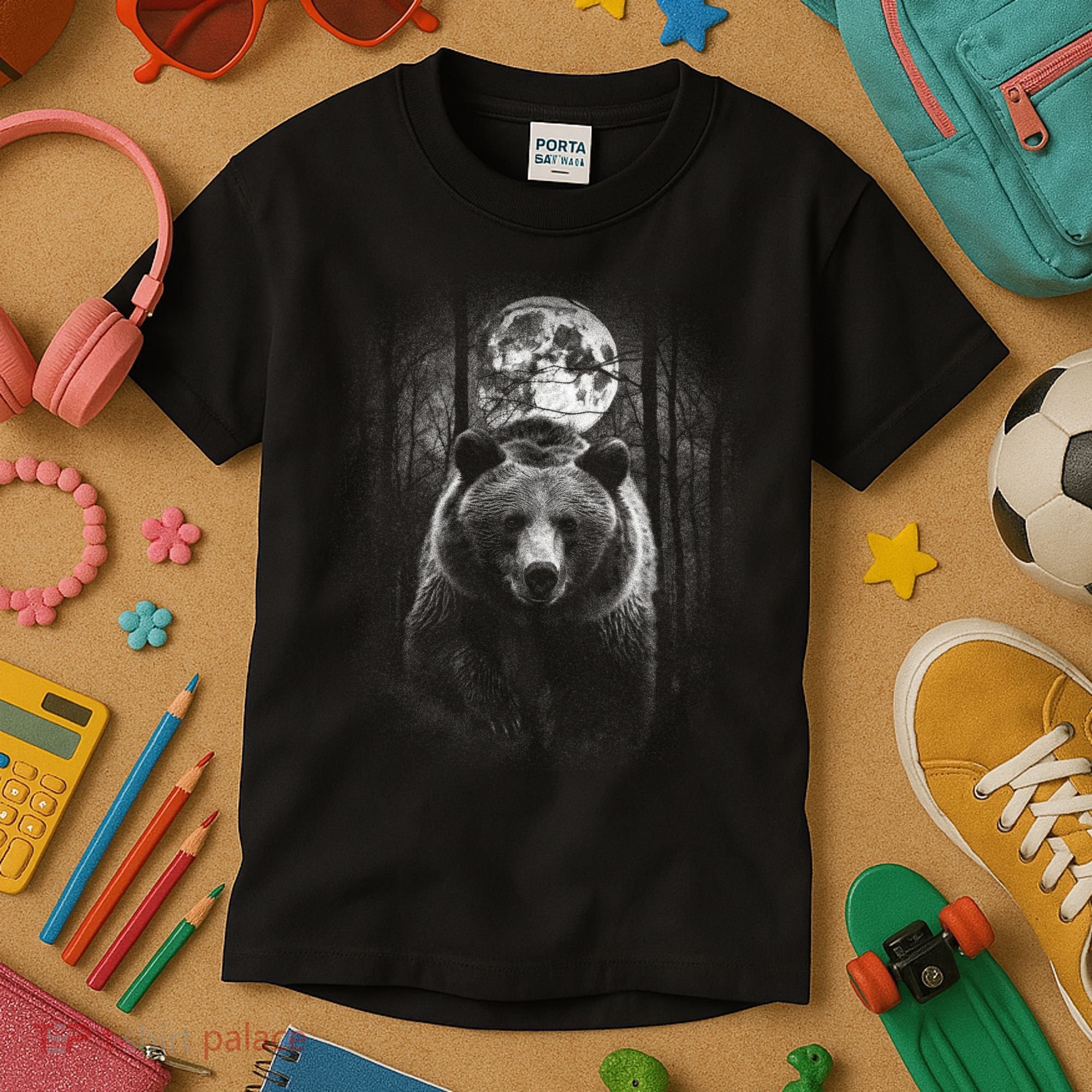 Moonlight Bear Kids T-Shirt