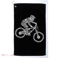 Mountain Bike Mtb Downhill Biking Cycling Biker Golf Towel thumb 0