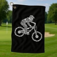 Mountain Bike Mtb Downhill Biking Cycling Biker Golf Towel thumb 1
