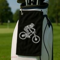 Mountain Bike Mtb Downhill Biking Cycling Biker Golf Towel thumb 2