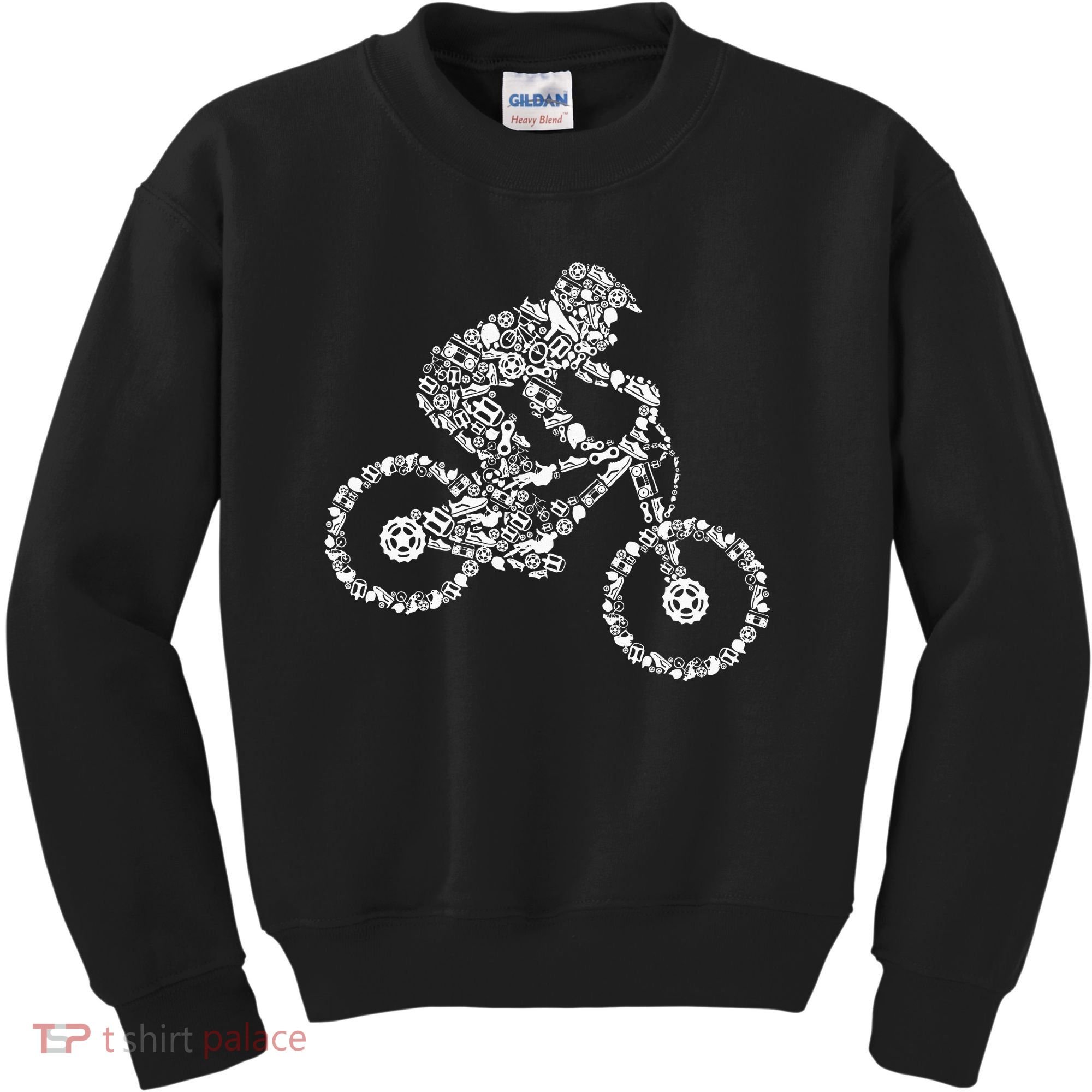Mountain Bike Mtb Downhill Biking Cycling Biker Kids Sweatshirt