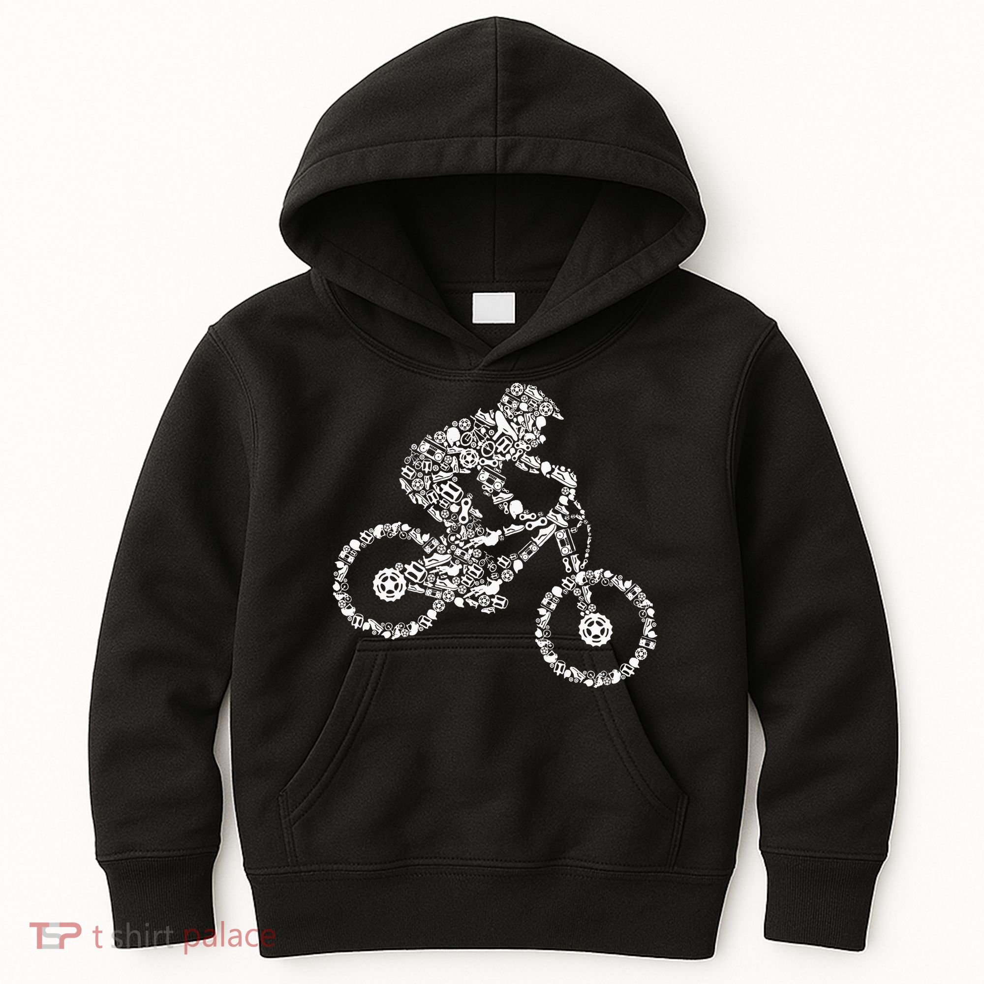 Mountain Bike Mtb Downhill Biking Cycling Biker Kids Hoodie